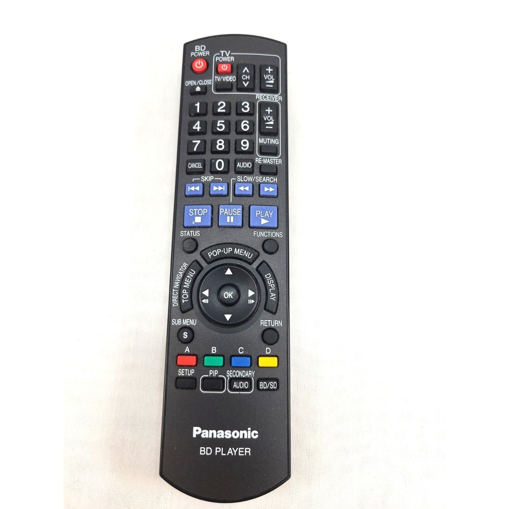 Panasonic N2QAYB000184 Remote Control for Blu-ray Player DMP-BD30 DMP-BD55